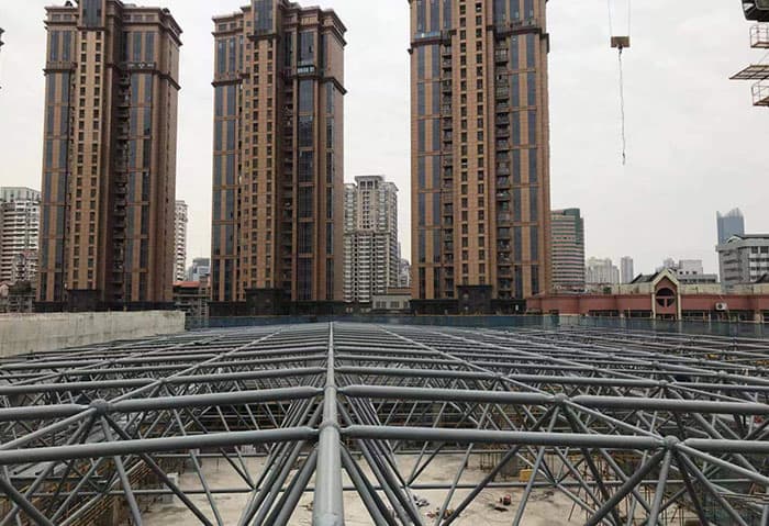 西青螺栓球网架结构